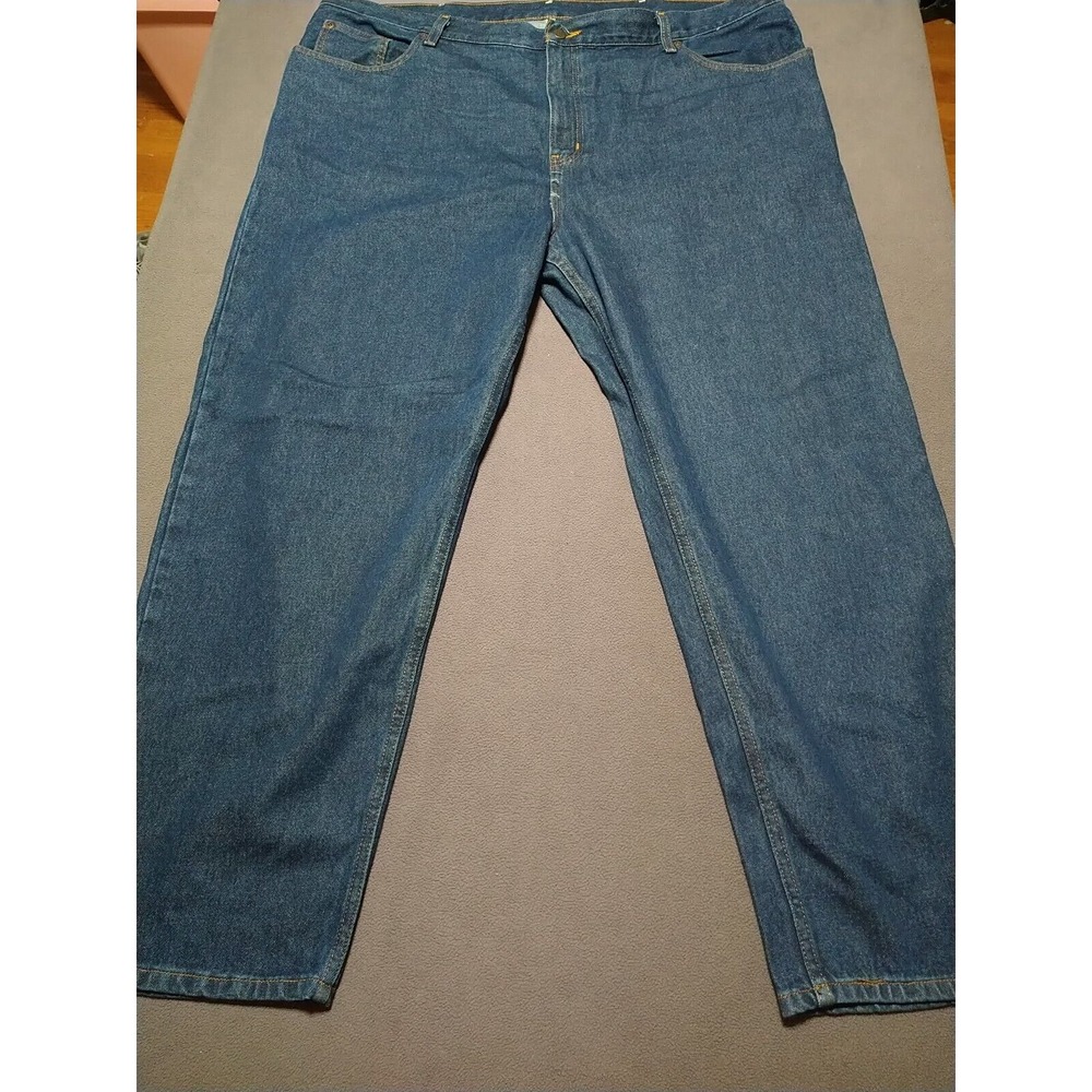 Faded Glory Jeans Men 46x30 Blue Denim Durable Work Original Fit Construction